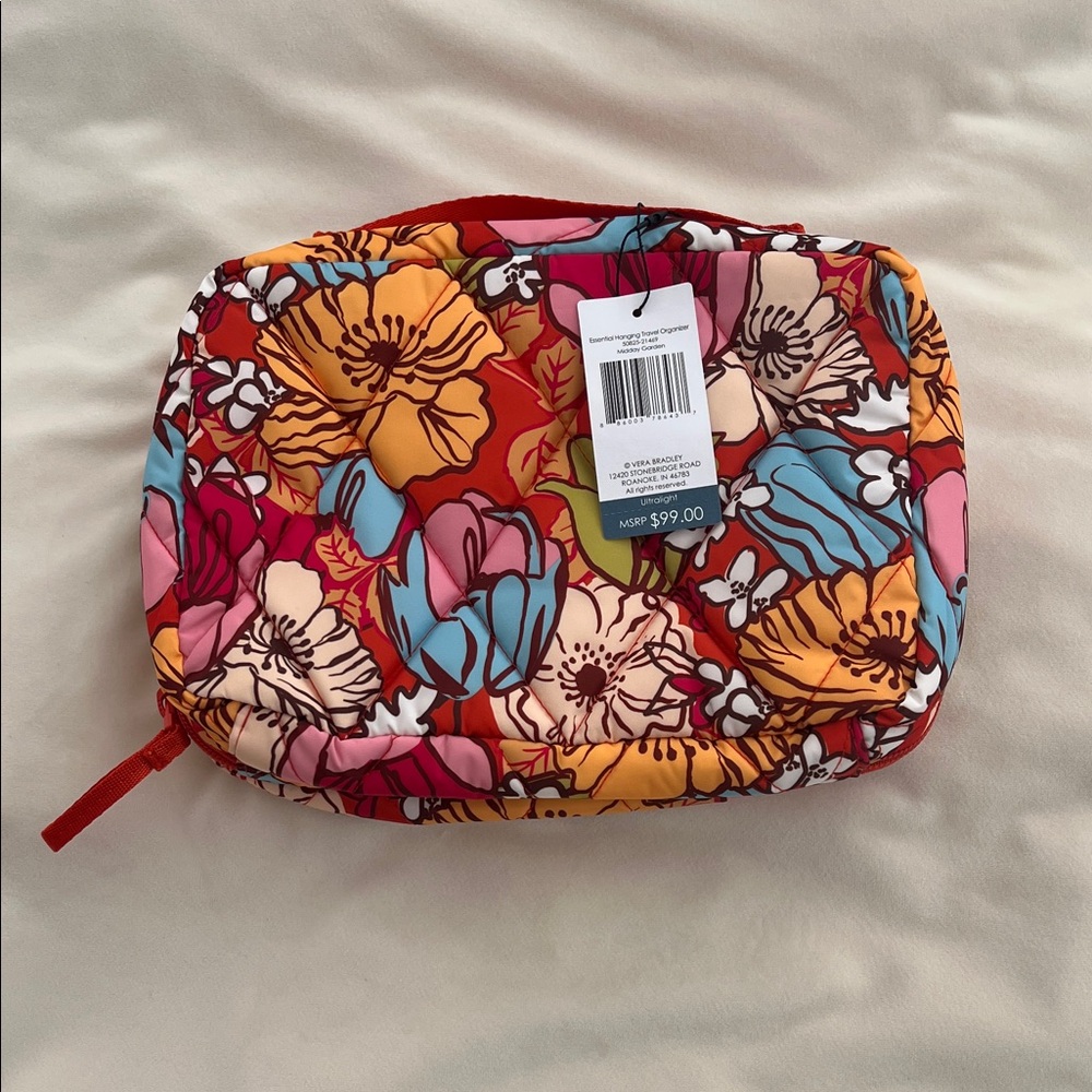 NWT Vera Bradley Colorful Floral Hanging Travel Organizer